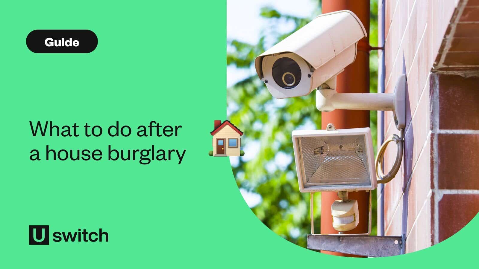 Security camera and light on side of house