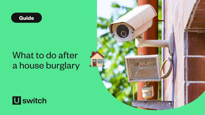 Security camera and light on side of house