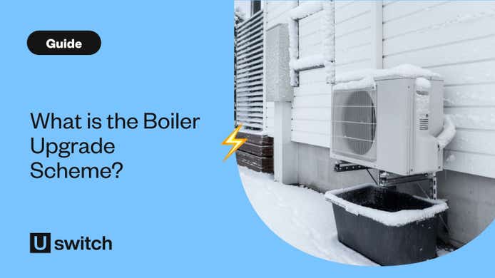 Snow encrusted air source heat pump