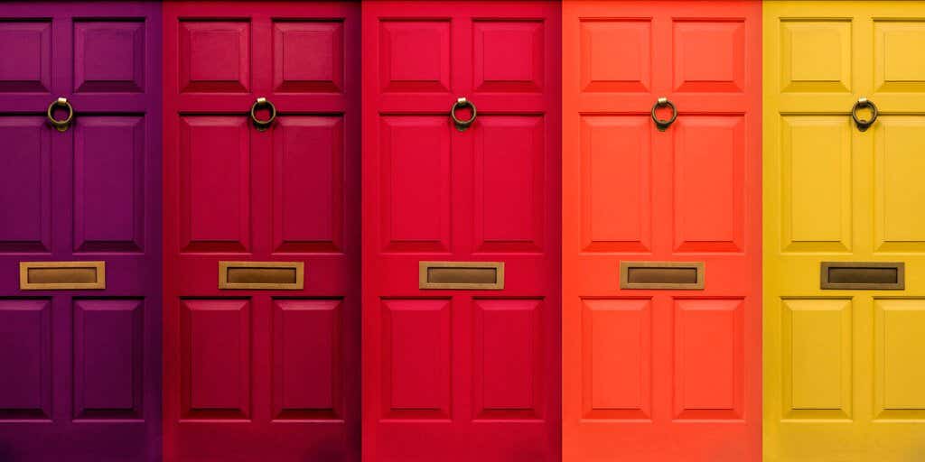 Home insurance, terraced houses row of windows