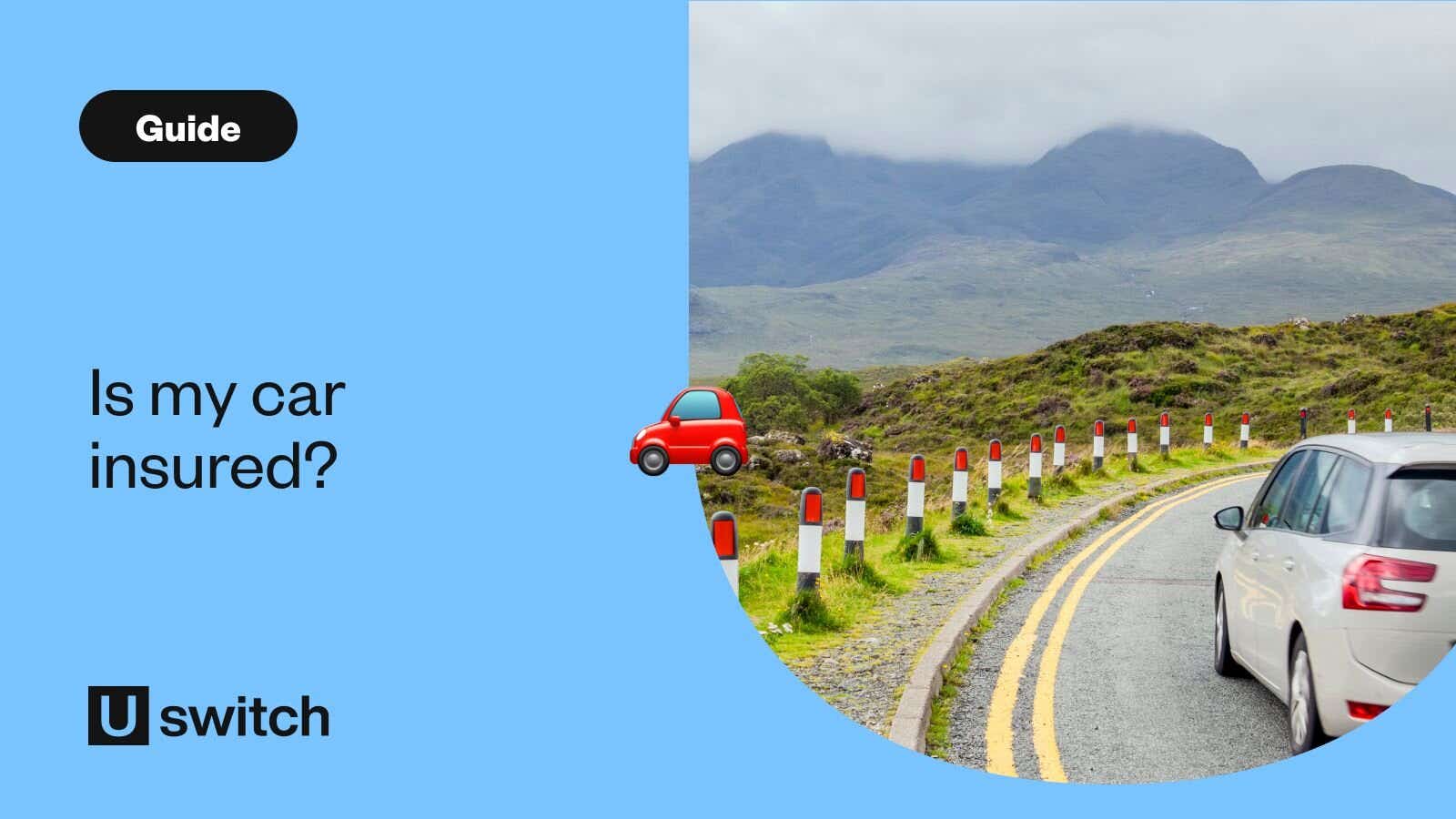 grey car driving on the left side of a country road