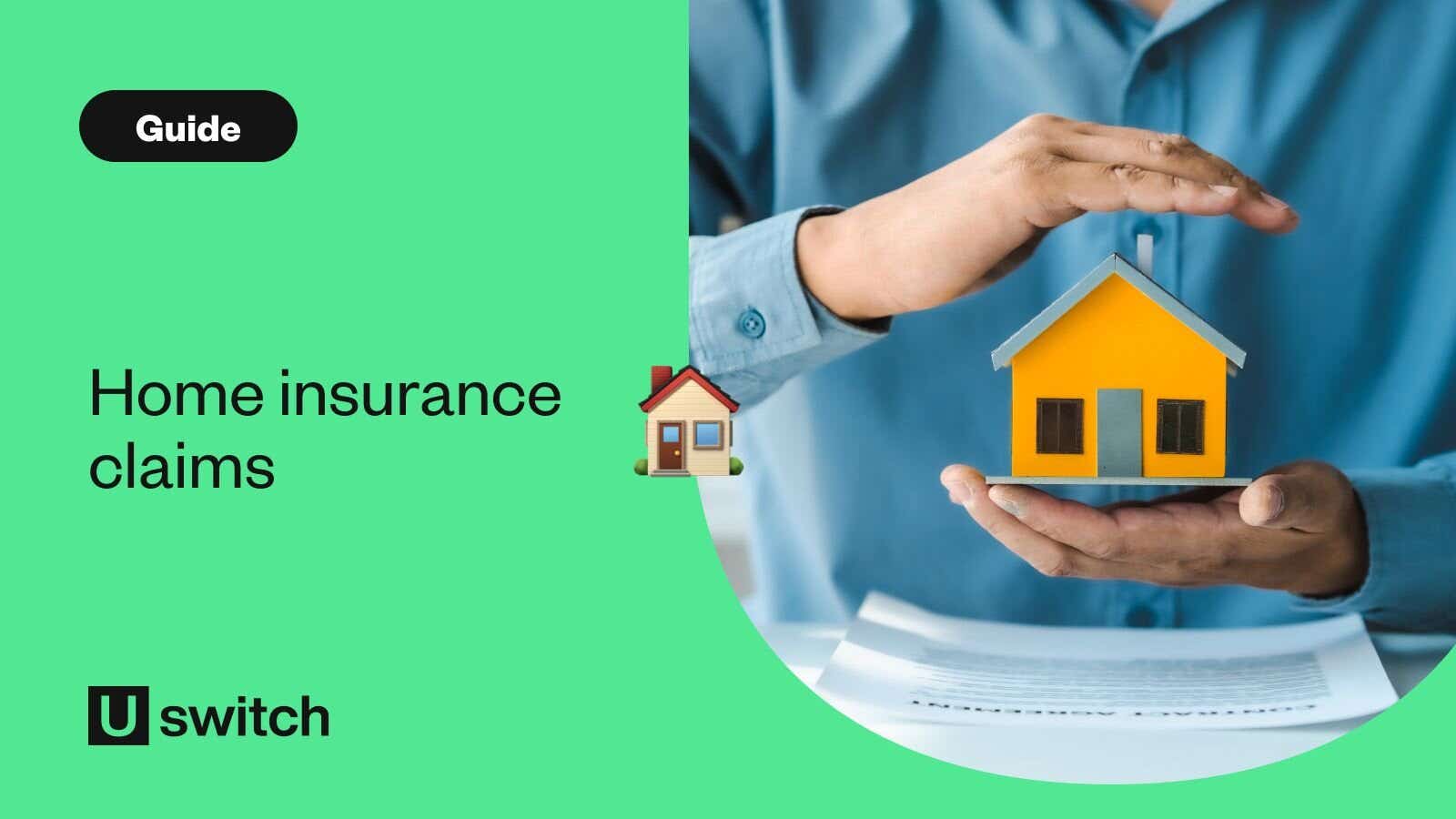 Person holding model house 
