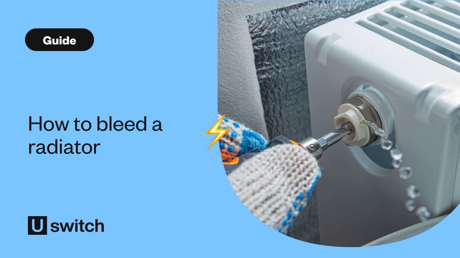 Person bleeding a radiator