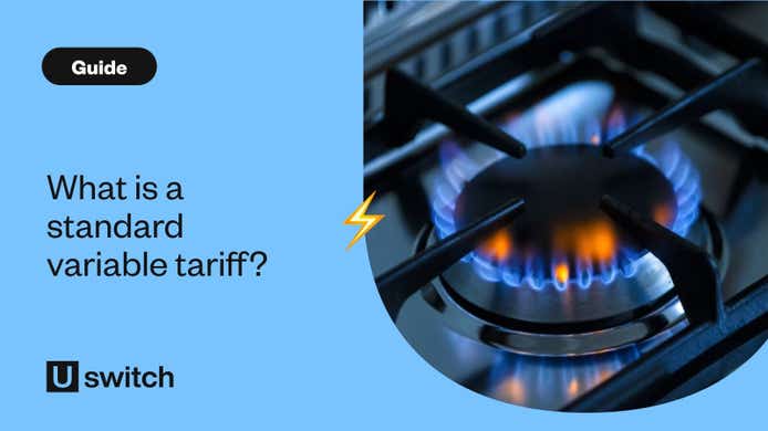 Gas hob being used with a standard variable tariff