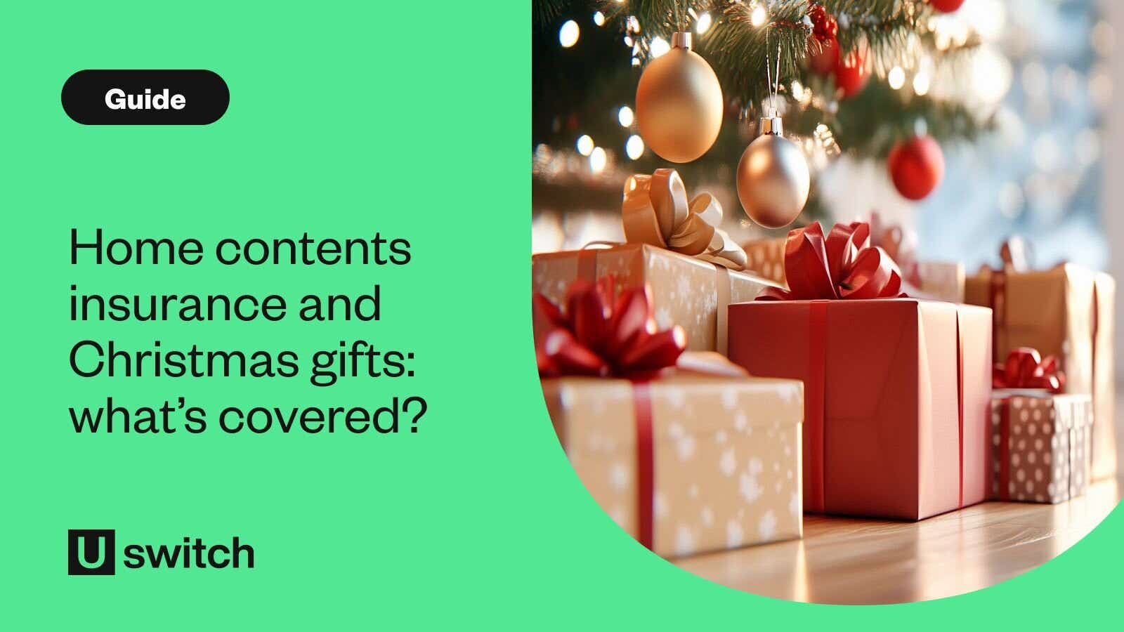Christmas presents under tree