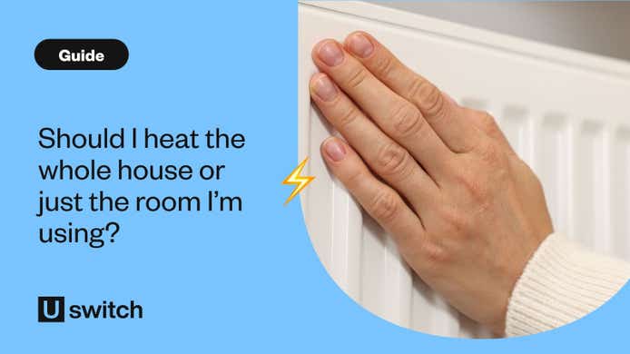 Woman's hand on radiator