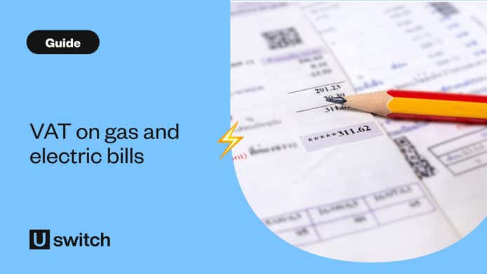Pencil working out VAT on energy bills
