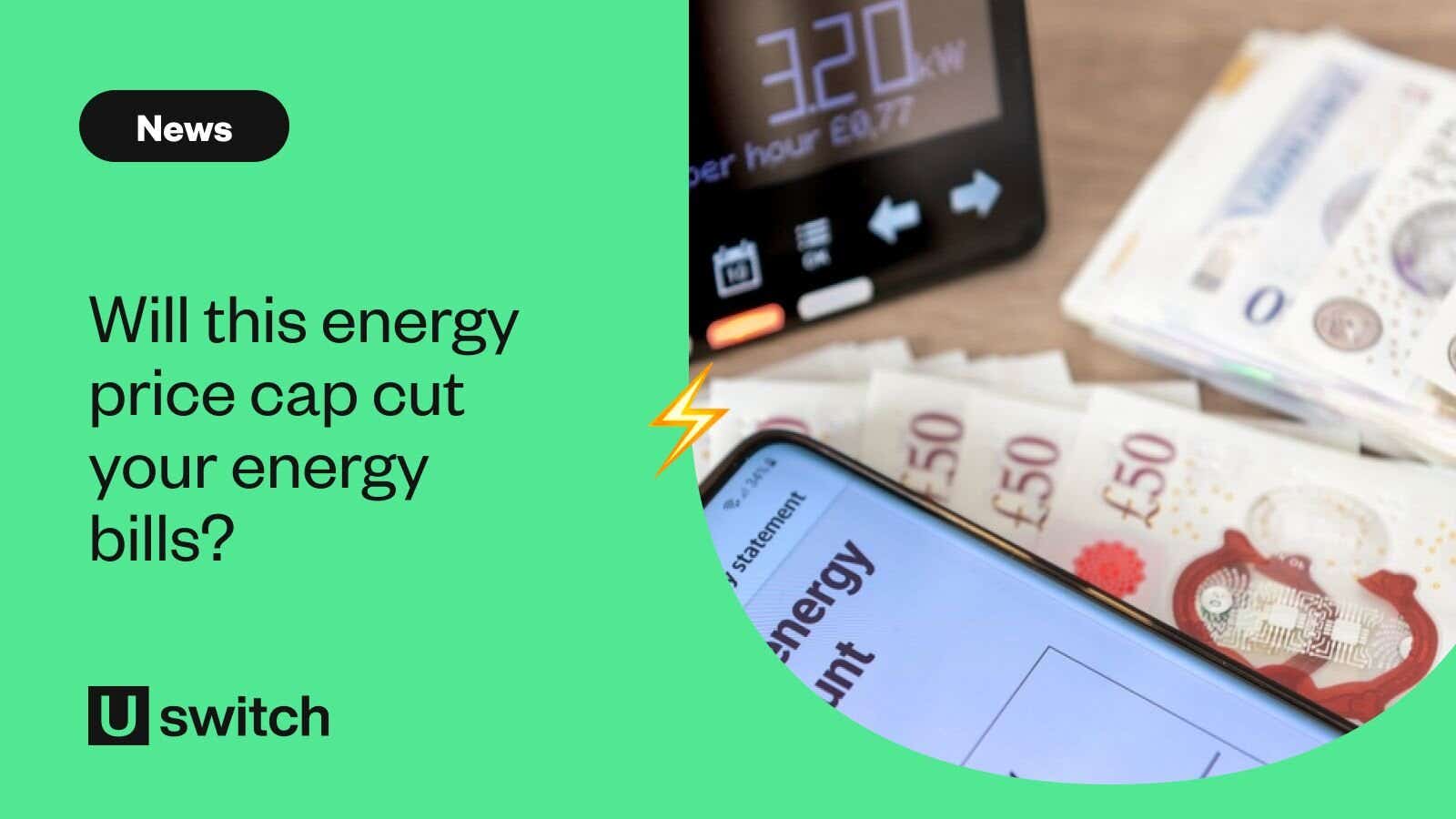 Energy bill with smart meter and money