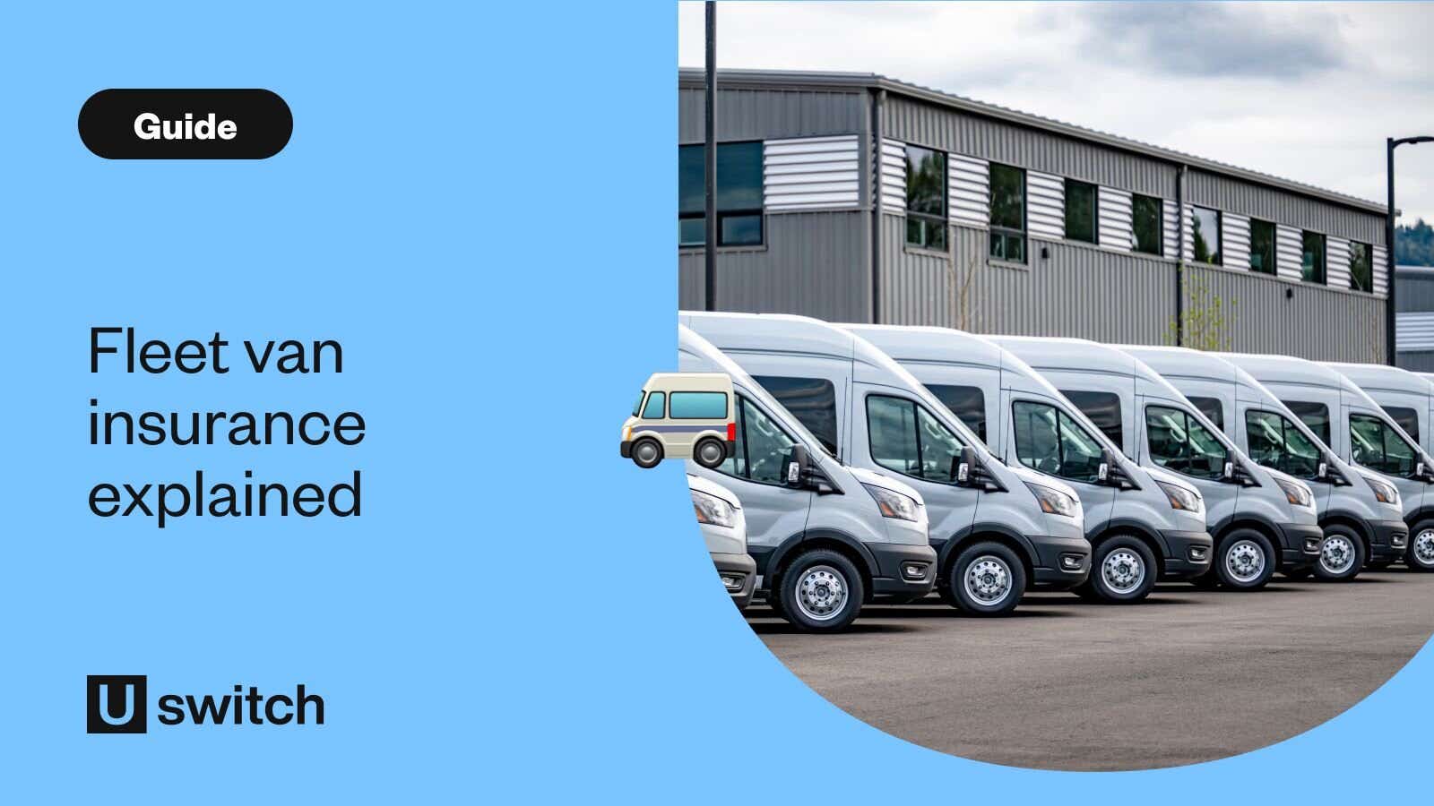 White vans parked in a row