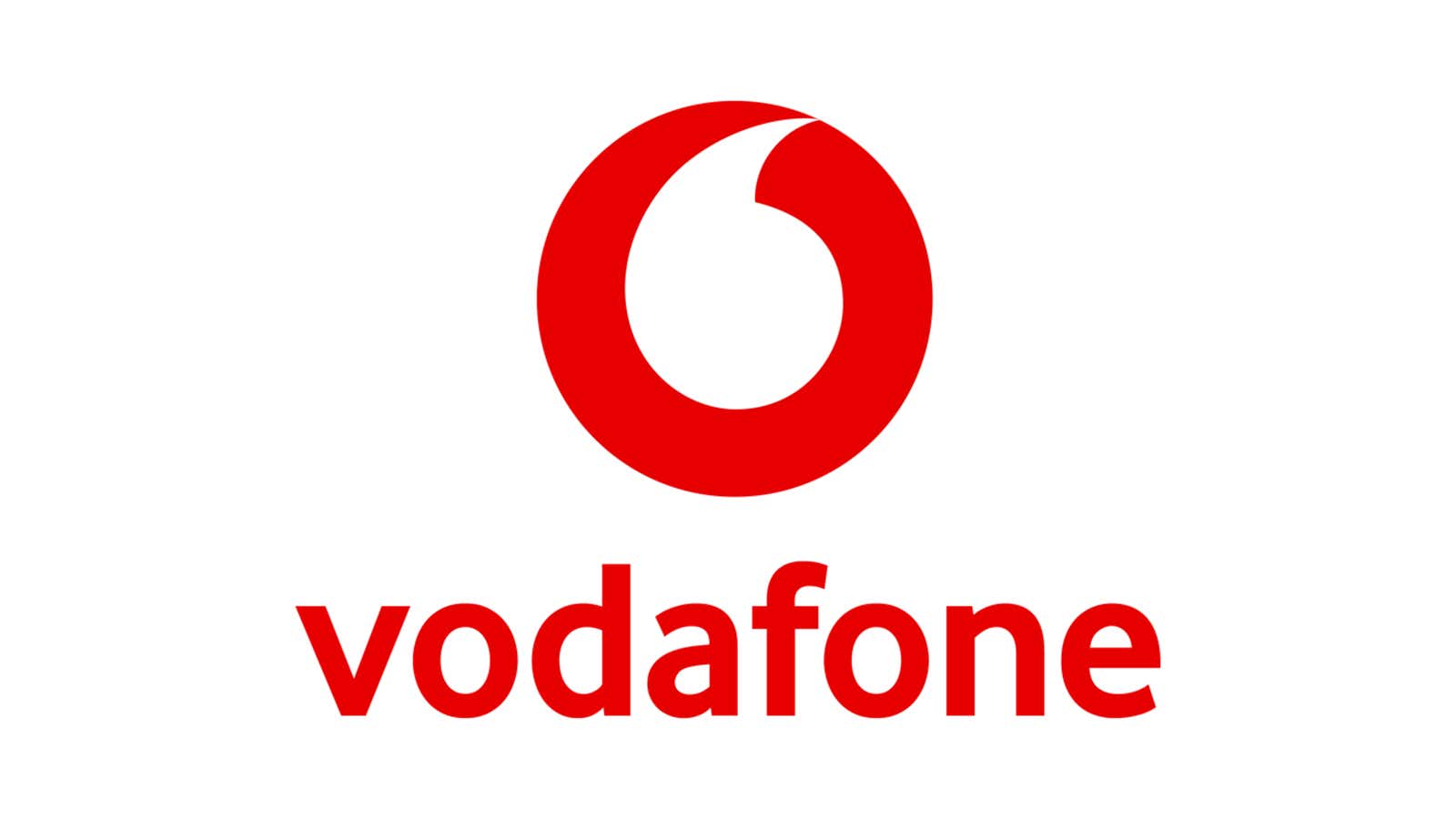 vodafone logo on a white background