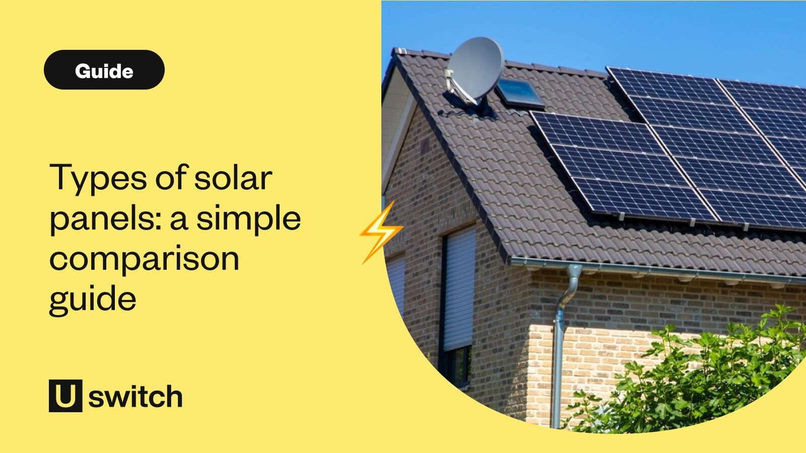 Monocrystalline solar panels on a roof