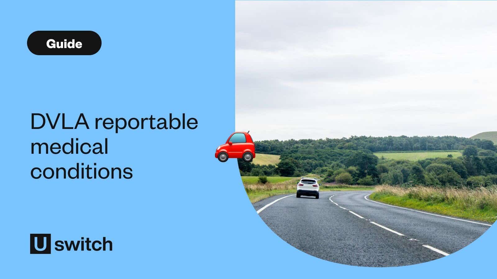 Car driving on countryside road 