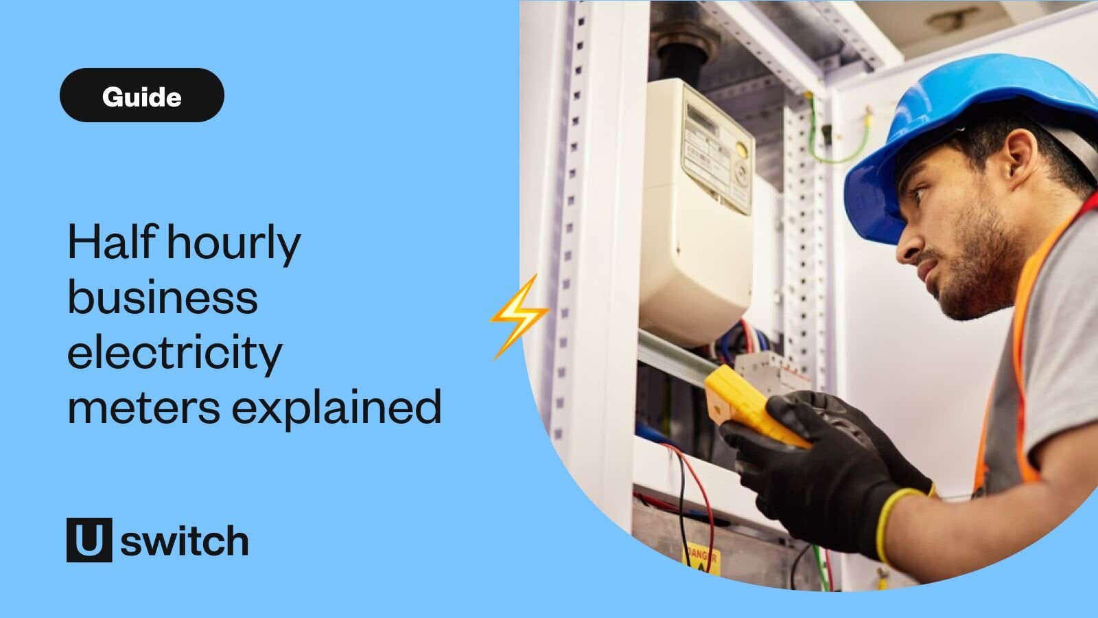 Person reviewing half hourly meter