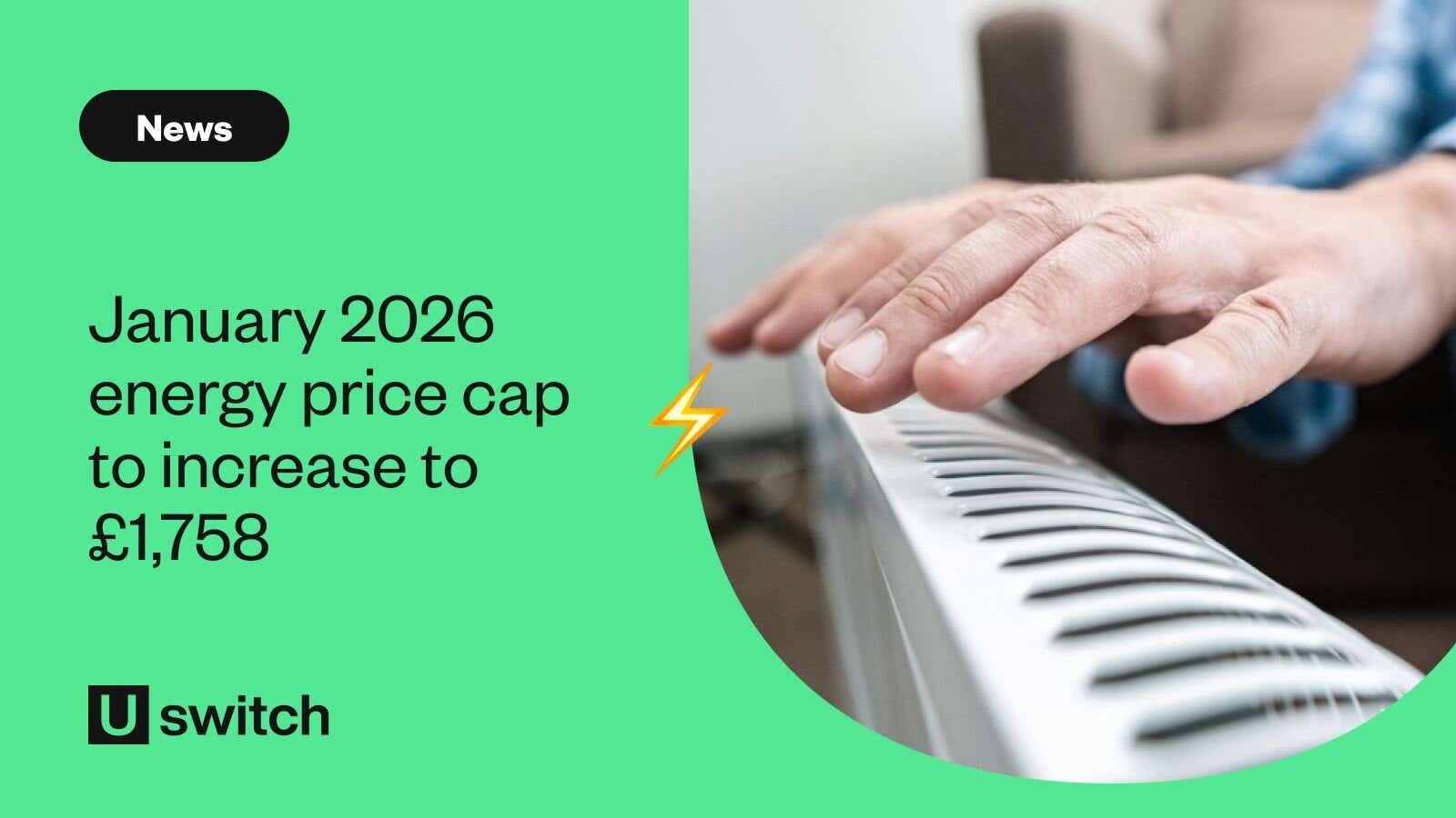 Person warming hands over electric radiator