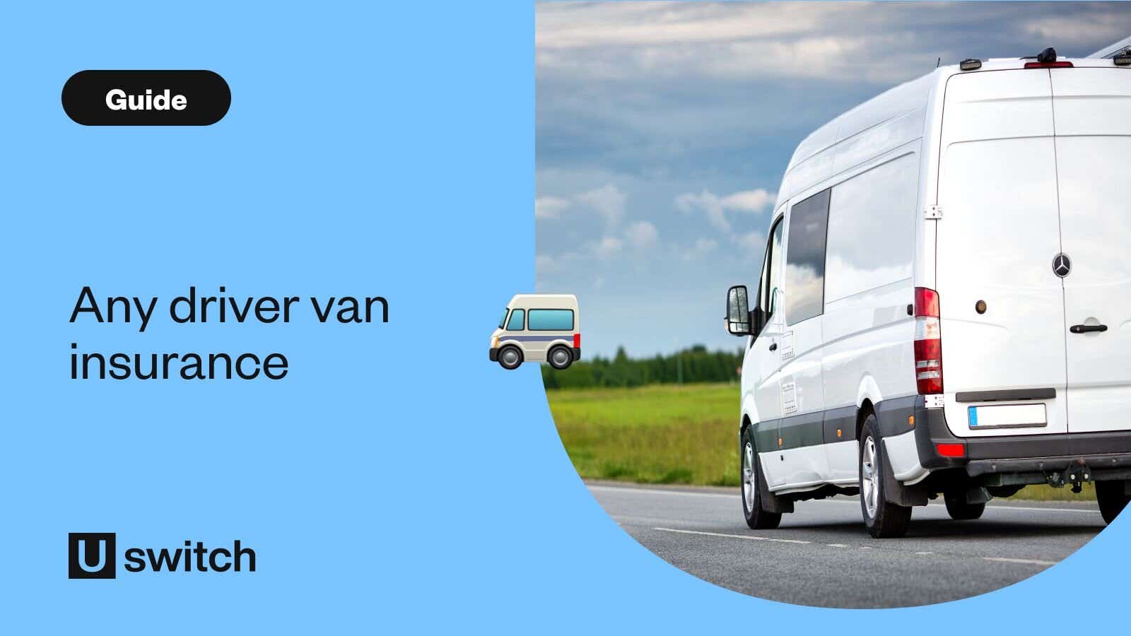 white van driving on the road