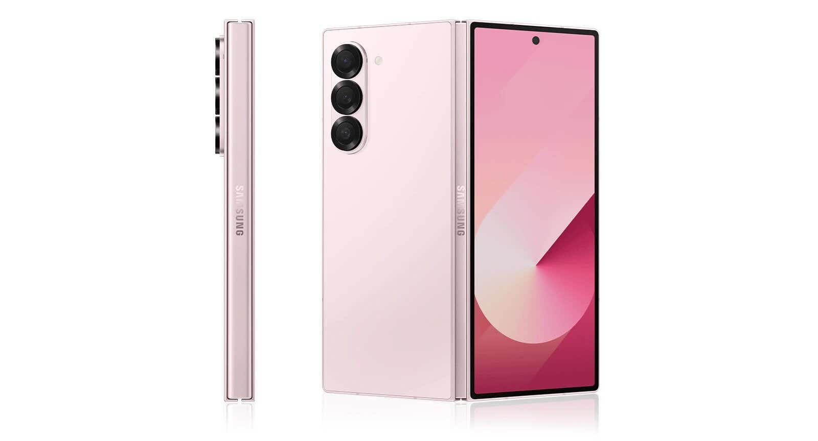 Samsung Galaxy Z Fold 6 in pink 