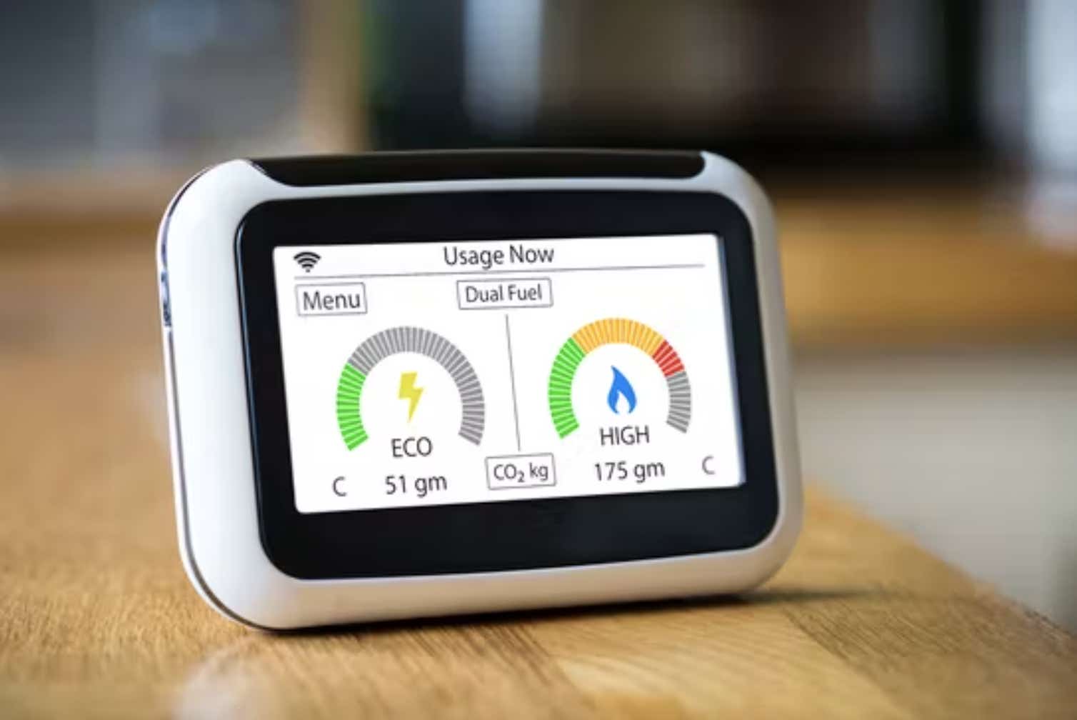 Smart meter close-up