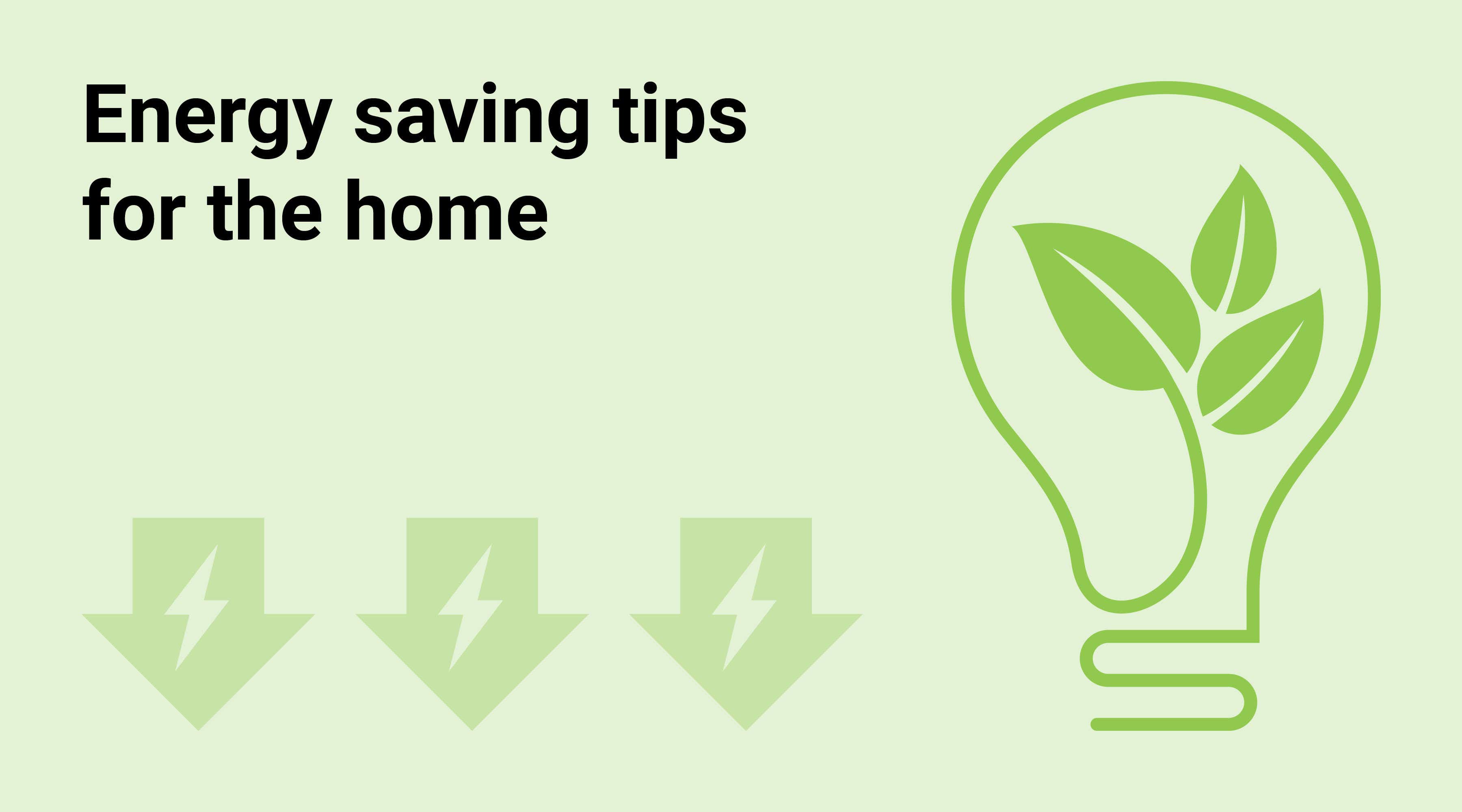 save energy at home