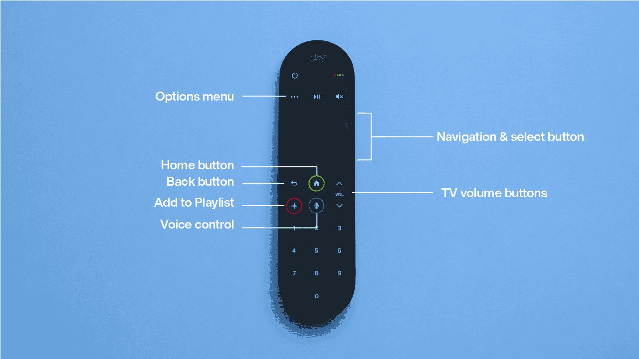 Sky Stream remote instructions