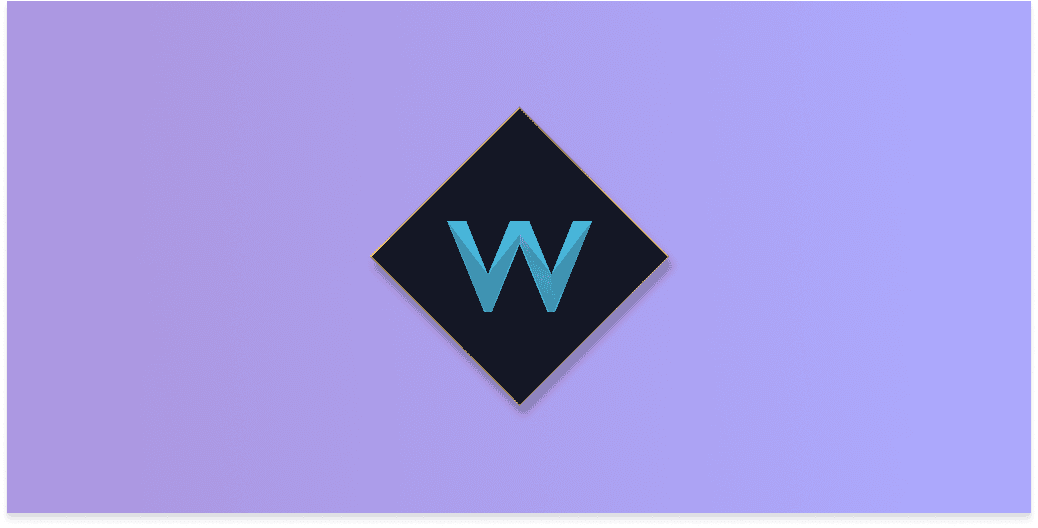 logo of the W channel with a purple background