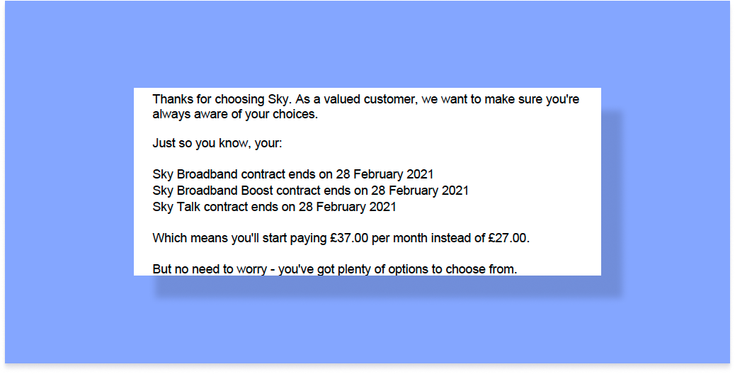 Sky broadband and TV price hike 2025 what can you do?