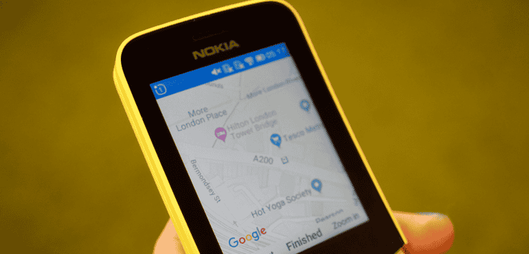 Nokia 8110 Google Maps hero size