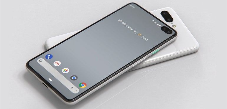 Google Pixel 4 render phone designer