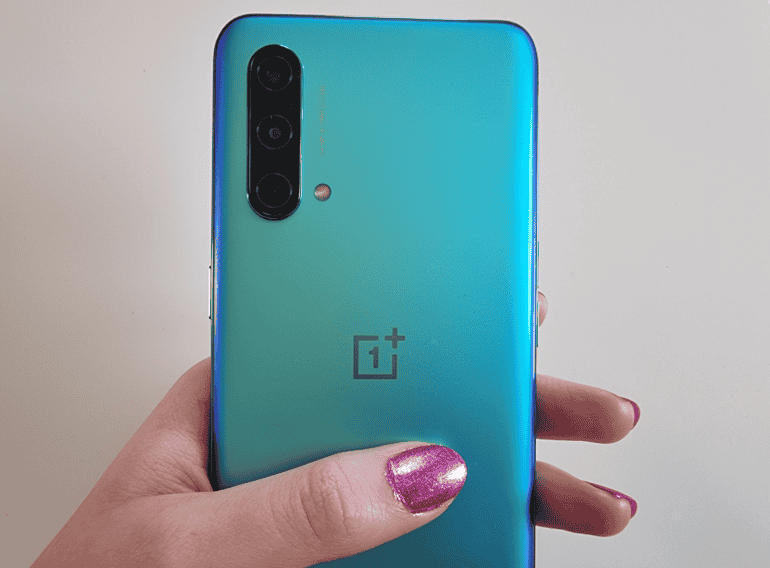 OnePlus Nord CE camera lenses in hand