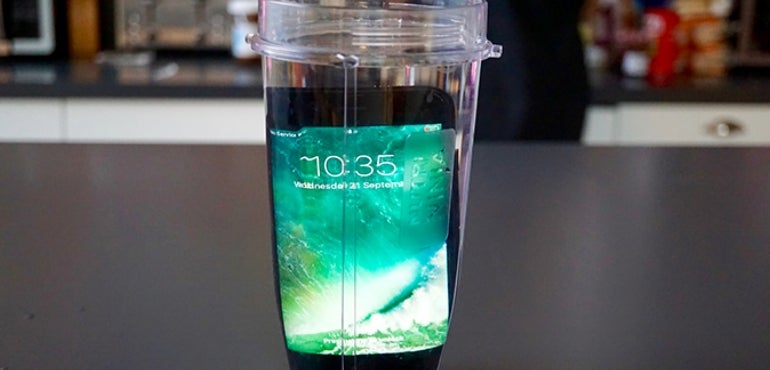 iPhone 7 jug of water