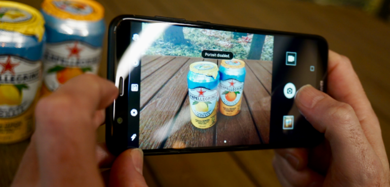 Huawei P smart camera portrait mode drinks cans