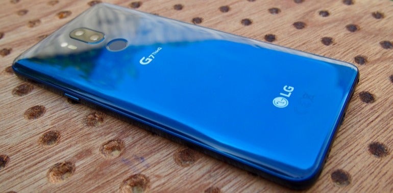 LG G7 ThinQ Moroccan Blue back