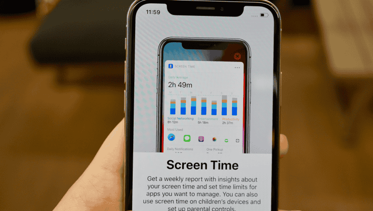 iPhone XS screen time explainer