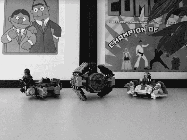 OnePlus 8T camera sample Lego black and white
