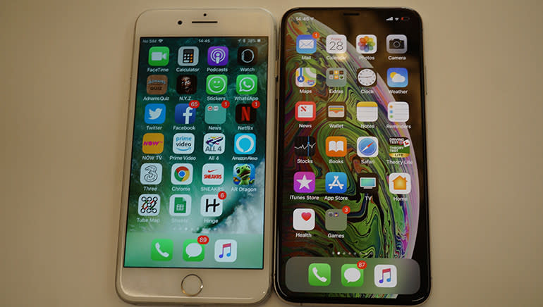 iPhone XS vs iPhone 7 Plus versus