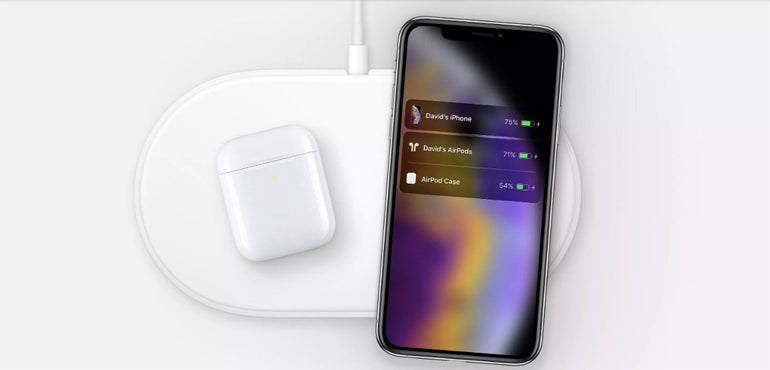 Apple shows off iPhone XS being charged using AirPower mat