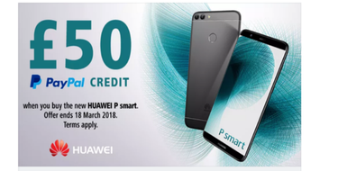 How to claim £50 PayPal credit when you buy a Huawei P smart