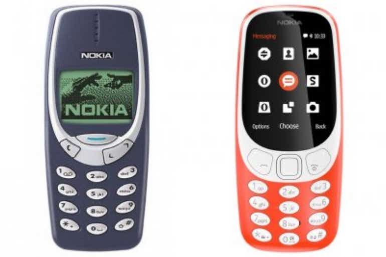 Nokia 3310 old Vs new screen