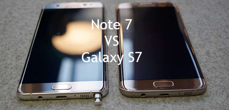 Samsung Galaxy Note 7 vs S7 hero