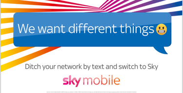 Text to switch with Sky Mobile