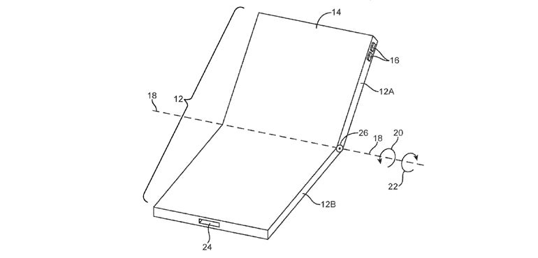 Folding iPhone patent
