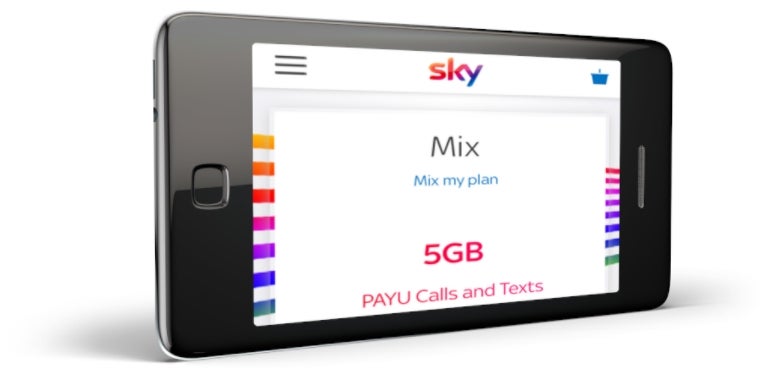 Sky Mobile phone using mix feature