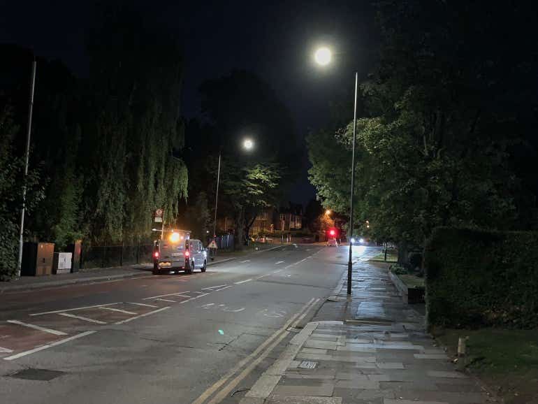 iPhone XS night time camera sample