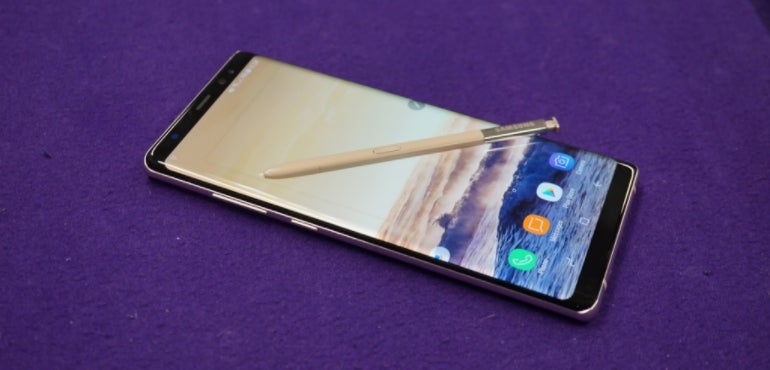 Samsung Galaxy Note 8 review hero image S-Pen stylus