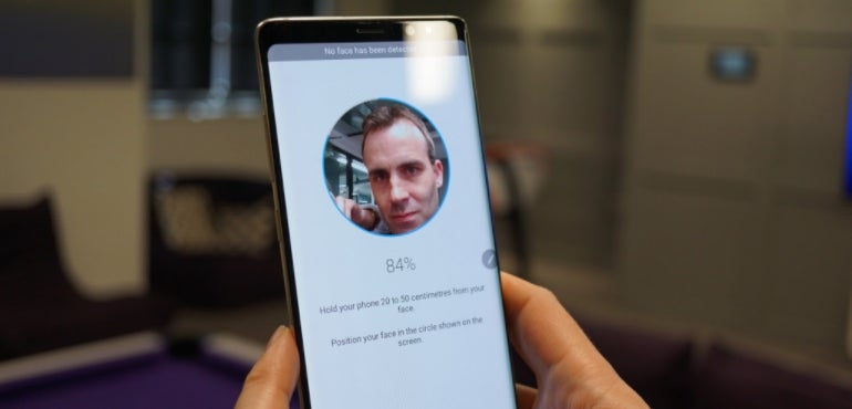 Samsung Galaxy Note 8 facial recognition tech hero size