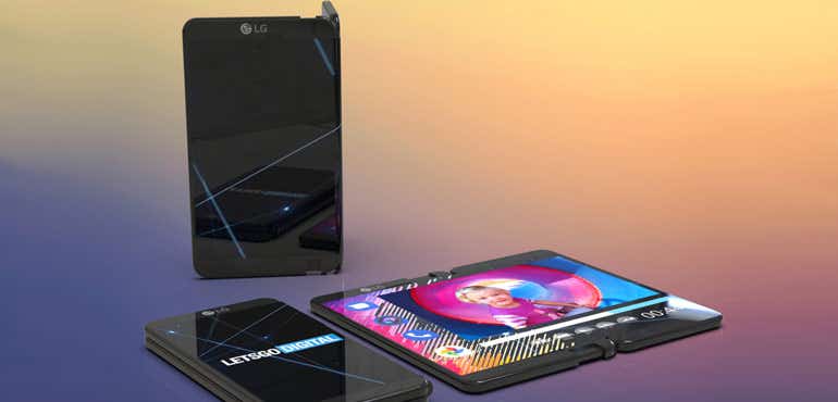 LG folding phone render