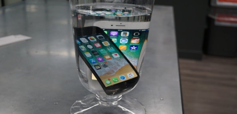 iPhone 8 water-resistant test hero size