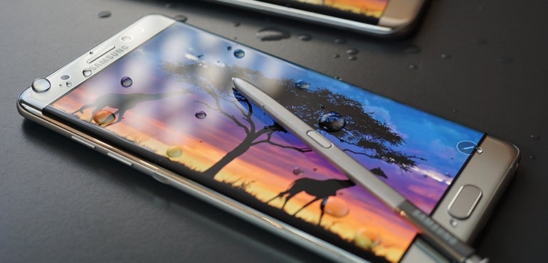Samsung Galaxy Note 7 vs S7 screen waterproof
