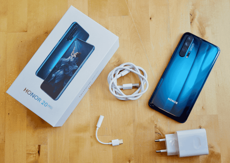 Honor 20 Pro out of the box