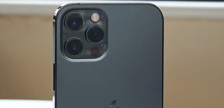 iPhone 12 Pro camera closeup hero size