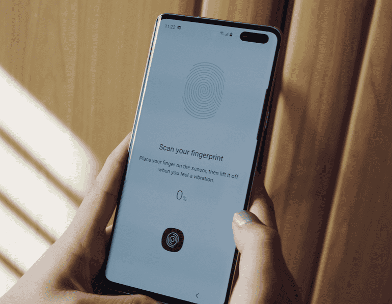 Samsung Galaxy S10 5G fingerprint